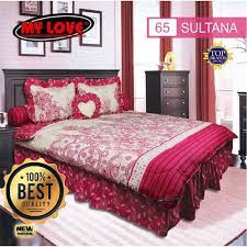 Cara membungkus kado besar bedcover hadiah. Bed Cover My Love Rumbai Sultana Queen 160x200 Best Quality Shopee Indonesia
