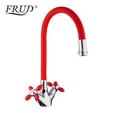 frud red faucets home kitchen faucet