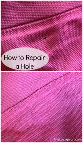 How To Repair A Hole Sometimes Your Polo Shirt Or T Shirt Gets An Annoying Little Hole It Doesn T Look That Sewing Hacks Repair Clothes Hand Sewing Projects