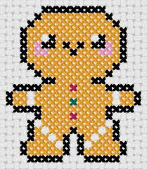 Denne festlige fyr er en god tilføjelse til enhver ferieindretning.du kan tilpasse. Cross Stitch For Beginners Gingerbread Man Cross Stitch 4 Free
