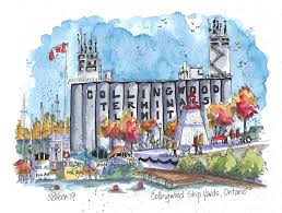 Collingwood Shipyards Collingwood Ontario C Breen 2019 Daily Art Art Urban Sketching