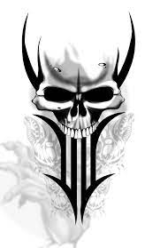 9vnxc9mcn Free Skull Tattoo Designs 2015 7 Png 682 1050 Skull Tattoo Design Tribal Skull Skulls Drawing