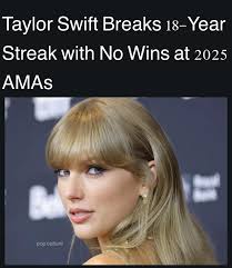 For the first time in 18 years, Taylor Swift walks away empty-handed at the  #AMAs despite multiple nominations.