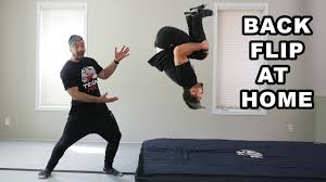 Learn How To Backflip AT HOME (Easy Tutorial for Beginners) - YouTube