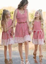 Us 17 99 Mommy And Me Striped Matching Dresses Lambkingo In 2020 Mommy And Me Dresses Girls Holiday Dresses Girls Clothing Brands