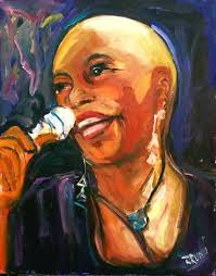 DEE DEE BRIDGEWATER BY BRUNI Painting by Bruni Sablan