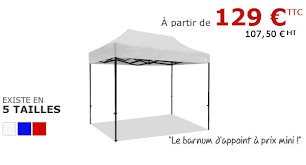 Structure aluminium, léger et robuste. Nos Gammes De Barnums Pliants Et Tentes Pliantes