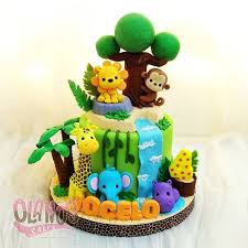 Birthdaycake Customcake Customcakejakarta Partyfavour Kueulangtahunjakarta Jajanjakarta Delicious Sweettab Animal Birthday Cakes Jungle Theme Cakes Cake