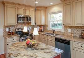 Rustic kitchen beige travertine tile brown cabinets. Tuscany White Country Kitchen Cabinets Perfect For Antique Look