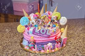 Zebra striped cake can go with just about any party theme, from a kid's safari party to a bachelorette party. Baku Azerbaijan 30 09 2018 Lol Birthday Cake For Girls Stock Photo Picture And Royalty Free Image Image 146147438