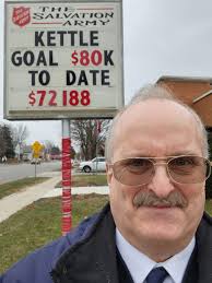 Happy New Year Bulldogs Salvation Army kettle bell ringing