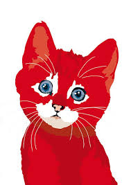 Chaton Rouge Etsy Cats Illustration Cat Art Illustration Cat Illustration