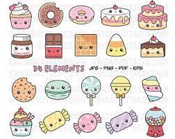 Clipart Food Etsy Au Cute Kawaii Drawings Kawaii Sweets Kawaii Doodles