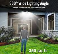 WICOLO 8W Solar Flood Light 2 Pack, 228LED 6500K, Motion Sensor, 3  Adjustable Heads, 360° Beam Angle