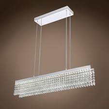 Gatsby Luminaires Galaxy 31 Led Chrome Linear Chandelier Light With Clear Crystals 702188 001 From Galaxy Collection