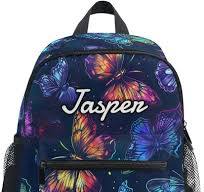 CHIFIGNO Mochila personalizada con nombre, mochila personalizada para niños  y niñas, mochila personalizada para libros para viajes escolares, ...
