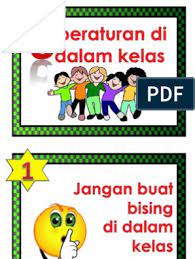 53, 2015 tentang penilaian hasil belajar oleh pendidik pada. 6 Peraturan Dalam Kelas