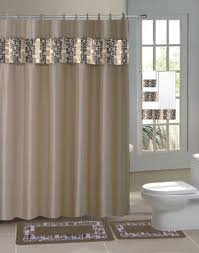 Get it as soon as fri, may 14. 15pc Printed Banded Bathroom Shower Curtain Set Bath Mat Fabric Covered Rings Bathroom Supplies Accessories Patterer Garden Curtains