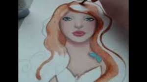 How to Paint Hair (strawberry blond) part 1