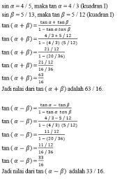 Sebelumnya kita sudah pernah membahas materi tentang trigonometri jumlah dan selisih dua sudut. Jumlah Dan Selisih Sinus Cosinus Dan Tangen Tambah Pinter