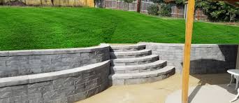Learn about and compare natural stone, wood timber and stacked concrete block retaining wall systems. Concrete Block Retaining Walls Masonry Retaining Wall