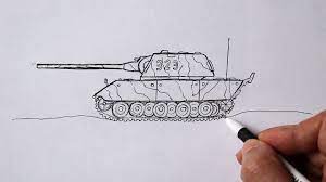Ww2 cartoons sketches mirror image drawings cartoon cartoon movies mirrors. How To Draw A Tank Simple Ww2 Youtube