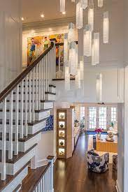 Modern Foyer Chandelier Lighting For Foyer Decor Staircase Chandelier For Home Decor Ceiling Light Fixture Blown Glass Pendant Light High Ceiling Lighting Modern Chandelier Foyer Modern Lighting Chandeliers