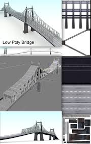 Bridge 3d Obj Bridge Game Assets Low Poly