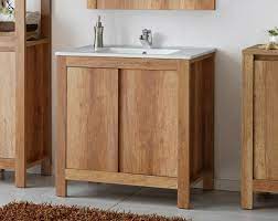 65 results for used bathroom vanity and sink. Bathroom Vanity Unit 800mm 80cm Floor Standing Sink Cabinet Basin Classic Oak Ebay