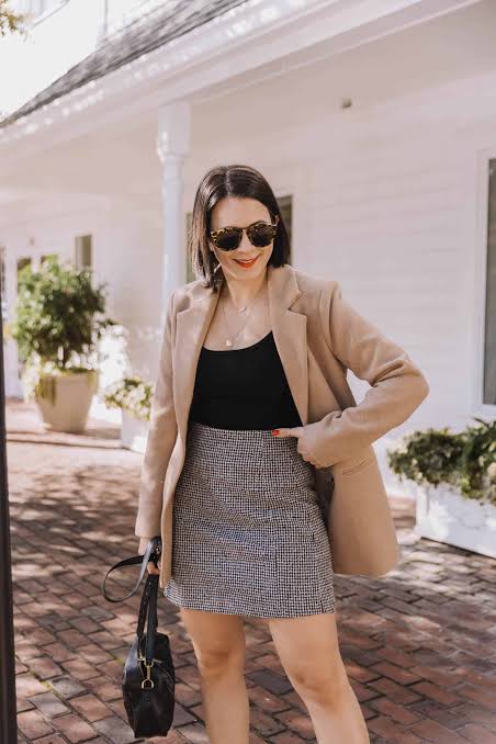 How To Style A Mini Skirt In The Fall And Winter With Boots