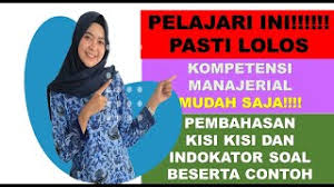 Maybe you would like to learn more about one of these? Soal Kompetensi Manajerial Pppk 2021 Youtube
