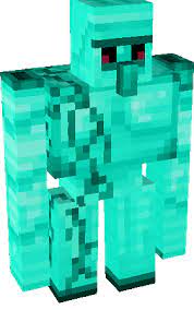The diamond golem looks like an iron golem, but with colors of a diamond block. Diamond Golem Nova Skin