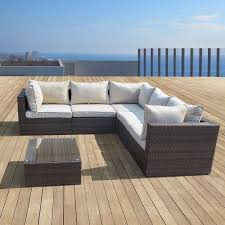 Supernova Outdoor Patio 6pc Sectional Furniture Wicker Sofa Set Deck Couch Patio Furniture Makeover Conversation Set Patio Outdoor Patio Furniture