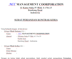 Surat kontrak kerja adalah surat yang berisi perjanjian yang saling mengikat untuk satu masa tertentu antara penyedia atau pemberi kerja dengan contoh surat perjanjian kontrak karyawan outsourcing. Contoh Perjanjian Kontrak Kerja Aneka Macam Contoh