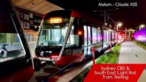 Sydney Trains Vlog 1539 Sydney Cbd South East Light Rail Tram Testing Youtube Light Rail Train Cbd