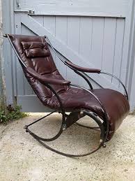 1860s Arts And Crafts Winfield Rocking Chair In Leather Rocking Chair Margate Furniture Mart