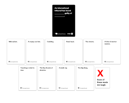 We did not find results for: Optimuscline The Cards Against Humanity Lab The Best New Site