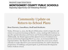 The Board of Education voted to begin the safe return to in-person learning  on March 1, starting with students in specific special education and Career  and Technical Education programs. The Board also