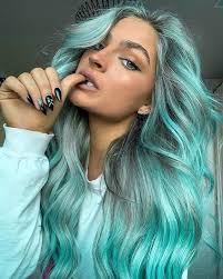 Carrington's hair color recipe using Shrine DROP IT: 💧 6 drops of Blue:  https://bit.ly/3x8B4ez. 💧 6 drops of Aqua: https://bit.ly/32v4YLV. 💧 Mix  the two colors into any conditioner Shop online and pick