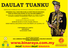 Daulat tuanku sempena hari keputeraan tradewinds travel services facebook. Hari Keputeraan Agung 2017