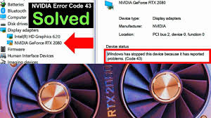 The utility will automatically determine the . Fix Windows Encountered A Problem During Graphics Driver Installation Nvidia Error Code 43 Youtube