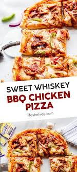 Sweet Whiskey Bbq Chicken Pizza Recipe Bbq Chicken Pizza Pizza Recipes Easy Bbq Chicken
