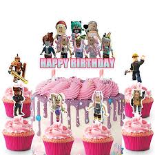 25 Cake Decorations For Roblox Cake Topper Cupcake Toppers Birthday Party Supplies Favor For Girl Fans Roblox Birthday Cake Roblox Cake Cupcake Birthday Party