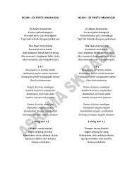 Aduhai seribu kali sayang iklim lirik. Lirik Lagu Iklim Docx