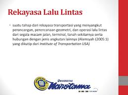 Pertemuan 1 Rekayasa Lalu Lintas Ppt Download