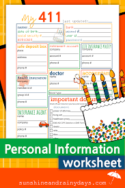 Personal Information Worksheet Pdf Health Insurance Life Insurance Policy Insurance