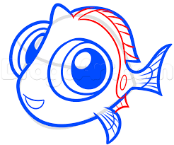 How To Draw Baby Dory Step By Step Disney Characters Cartoons Draw Cartoon Characters Free Online Drawing Tutorial Added Baby Drawing Baby Dory Drawings