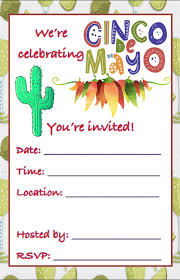 Invite your amigos over for the most caliente celebration north of the border. Free Printable Cinco De Mayo Invitations 3 Designs