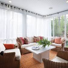 Sprucing Up A Sun Porch Sunroom Decorating Sunroom Curtains Sunroom Furniture