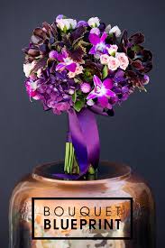 These vanda orchids are as striking. Deep Purple Flowers Wedding